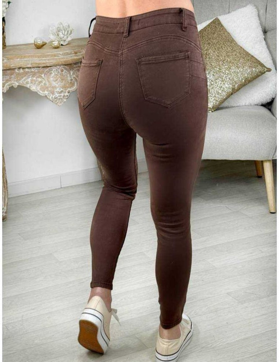 Pantalons My Look Féminin | Jeans Choco Slim Push-Up