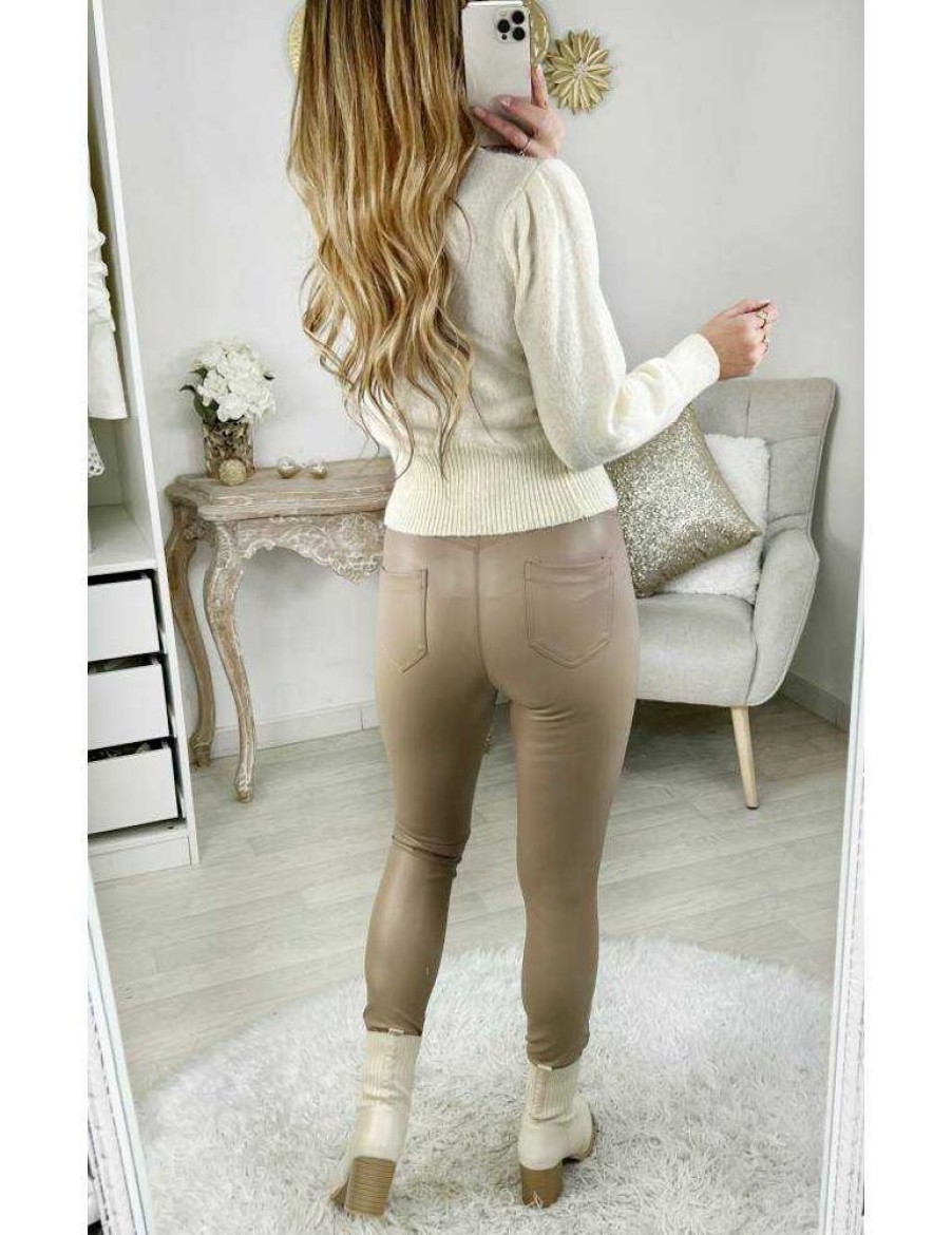 Pantalons My Look Féminin | Mon Pantalon/ Legging Caramel