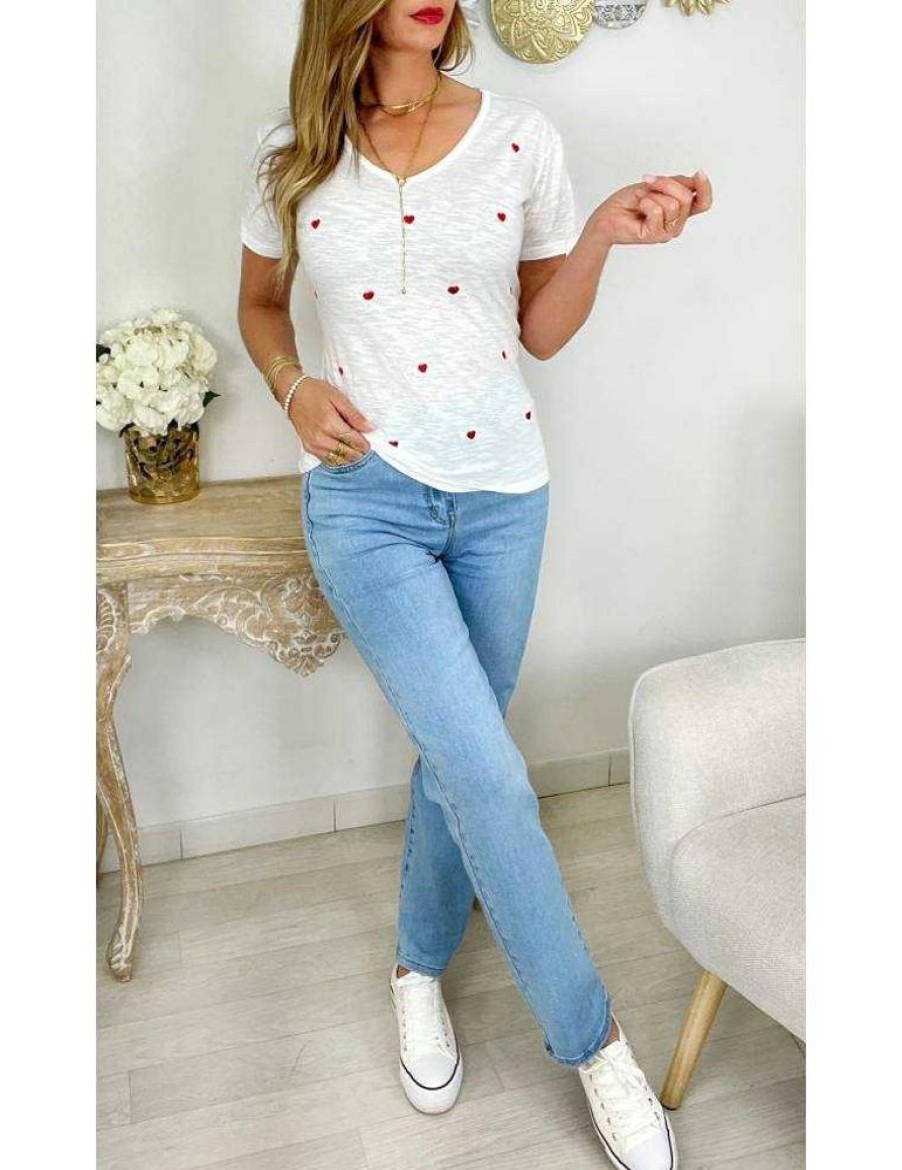 Tops Chemisiers My Look Féminin | Mon Tee Shirt Blanc