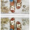 Chaussures My Look Féminin | Mules Dorees Et Lacees