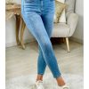 Pantalons My Look Féminin | Jeans Slim Bleu Basique