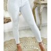 Pantalons My Look Féminin | Mon Jeans Blanc Used