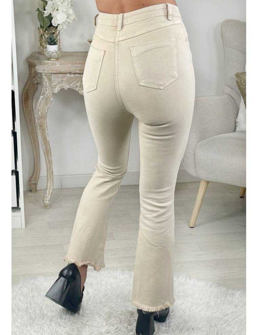 Pantalons My Look Féminin | Mon Jeans Beige