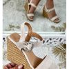 Chaussures My Look Féminin | Mes Sandales Compensees Beige