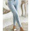 Pantalons My Look Féminin | Mon Jeans Light Blue Mum Basic