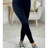 Pantalons My Look Féminin | Jeans Noir Push-Up Slim