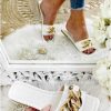 Chaussures My Look Féminin | Mes Jolies Mules Blanches & Chain