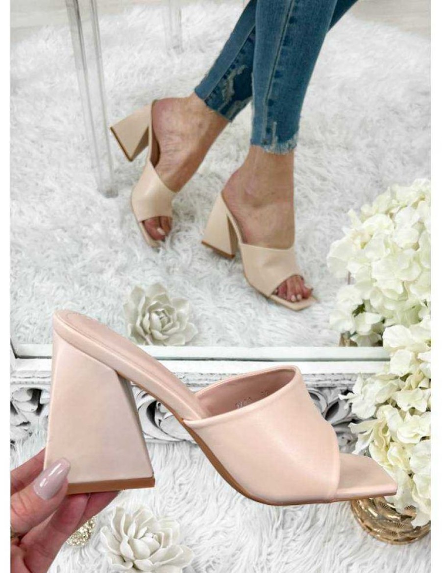 Chaussures My Look Féminin | Mes Jolies Mules Beige