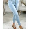 Pantalons My Look Féminin | Mon Jeans Light Blue Taille Haute