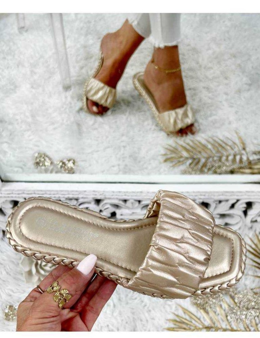 Chaussures My Look Féminin | Mes Jolies Mules Gold