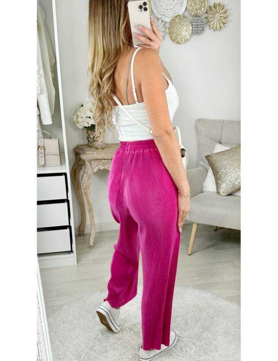 Pantalons My Look Féminin | Mon Pantalon Fuchsia