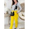 Pantalons My Look Féminin | Mon Pantalon Style Jogging Yellow