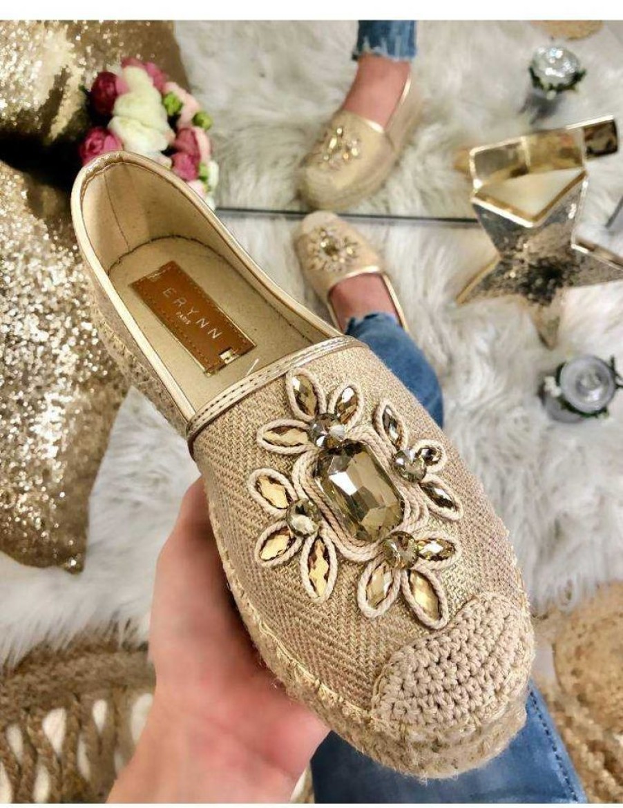 Chaussures My Look Féminin | Mes Espadrilles Gold