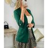 Vestes Gilets My Look Féminin | Blazer Vert Sapin