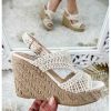 Chaussures My Look Féminin | Mes Sandales Compensees Beige