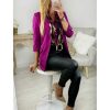 Vestes Gilets My Look Féminin | Blazer Classique Fuchsia