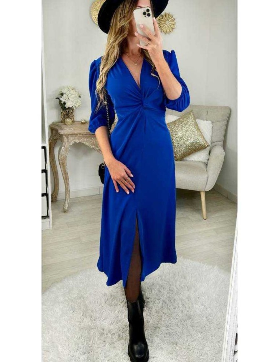 Robes My Look Féminin | Ma Robe Longue Bleu Roi