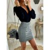 Jupes Shorts My Look Féminin | Ma Jupe Prince De Galles Jolis Boutons